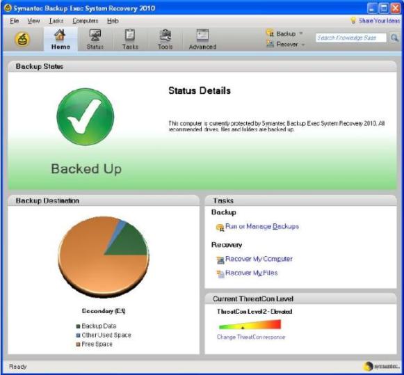 Symantec Backup Exec System Recovery 2010
