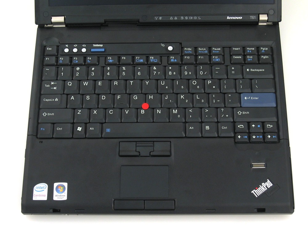Lenovo ThinkPad T61 Клавиатура, тоучпад и считыватель отпечатков пальцев